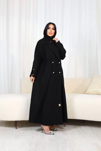 Abaya Black Crepe IB179 Black